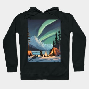 Camping under the aurora borealis Hoodie